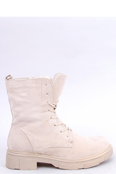 Botki sznurowane zamszowe LAVEY BEIGE - Inello - 40 Botki sznurowane zamszowe LAVEY BEIGE - Inello - 40