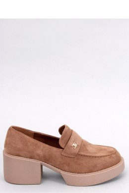 Mokasyny na obcasie CONIFF CAMEL - Inello - 41