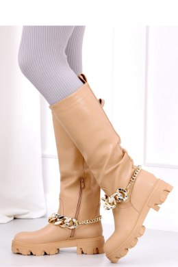 Oficerki z łańcuszkiem JULY CAMEL - Inello - 36