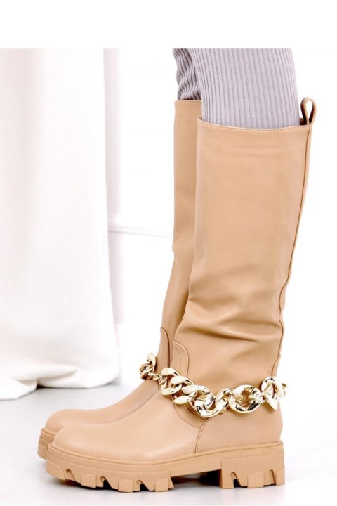 Oficerki z łańcuszkiem JULY CAMEL - Inello - 36 Oficerki z łańcuszkiem JULY CAMEL - Inello - 36