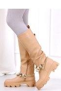 Oficerki z łańcuszkiem JULY CAMEL - Inello - 41 Oficerki z łańcuszkiem JULY CAMEL - Inello - 41