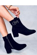 Botki na niskim obcasie LANNE BLACK - Inello - 39 Botki na niskim obcasie LANNE BLACK - Inello - 39