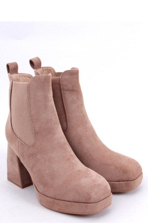Botki na szerokim obcasie CIARA KHAKI - Inello - 40 Botki na szerokim obcasie CIARA KHAKI - Inello - 40