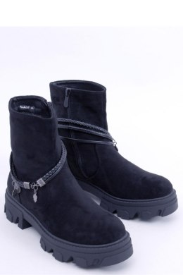 Botki płaskie CONNIE BLACK - Inello - 40