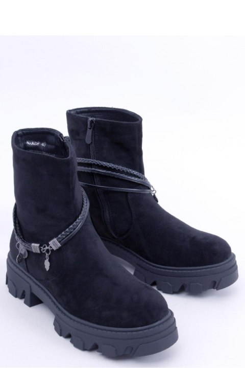 Botki płaskie CONNIE BLACK - Inello - 40 Botki płaskie CONNIE BLACK - Inello - 40