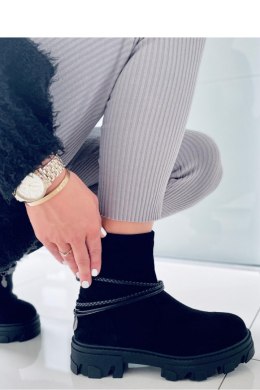 Botki płaskie CONNIE BLACK - Inello - 40