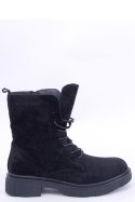 Botki sznurowane zamszowe LAVEY BLACK - Inello - 38 Botki sznurowane zamszowe LAVEY BLACK - Inello - 38