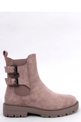 Botki sztyblety zamszowe LANIER TAUPE - Inello - 36