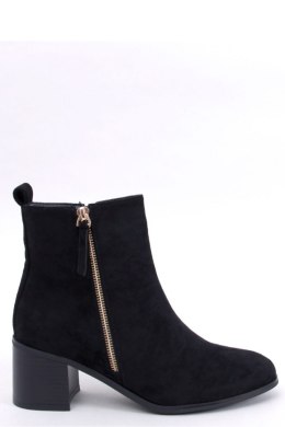 Botki zamszowe na obcasie AGUIRRE BLACK - Inello - 39