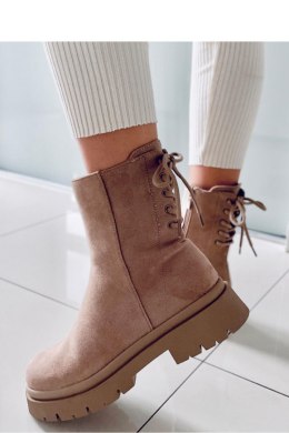 Botki zamszowe BOBBIE L.KHAKI - Inello - 39
