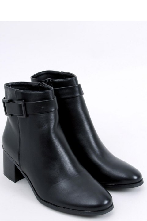 Botki na obcasie DOLORES BLACK - Inello - 38