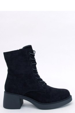 Botki sznurowane na obcasie MAYFIELD BLACK - Inello - 40