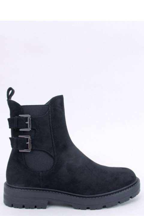 Botki sztyblety zamszowe LANIER BLACK - Inello - 40 Botki sztyblety zamszowe LANIER BLACK - Inello - 40