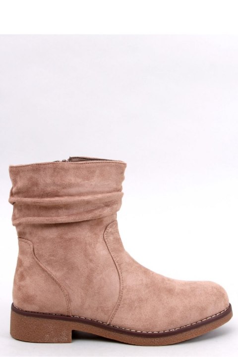 Botki z marszczoną cholewką BRACY KHAKI - Inello - 38 Botki z marszczoną cholewką BRACY KHAKI - Inello - 38