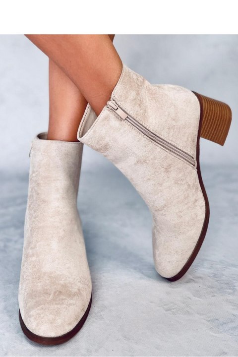 Botki na obcasie klasyczne ANNIE BEIGE - Inello - 40 Botki na obcasie klasyczne ANNIE BEIGE - Inello - 40