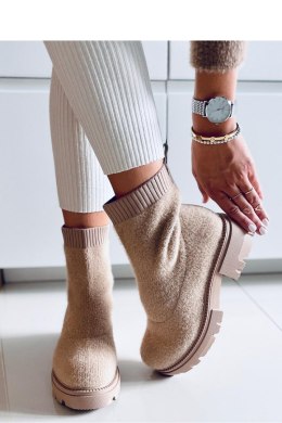 Botki skarpetkowe ROANNA KHAKI - Inello - 39