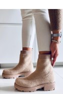 Botki skarpetkowe ROANNA KHAKI - Inello - 39
