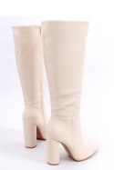 Kozaki na obcasie klasyczne TIFFANY BEIGE - Inello - 40 Kozaki na obcasie klasyczne TIFFANY BEIGE - Inello - 40