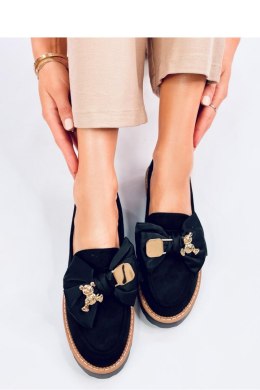 Mokasyny z ozdobnym misiem PENNSY BLACK - Inello - 38
