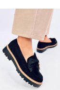Mokasyny z ozdobnym misiem PENNSY BLACK - Inello - 38 Mokasyny z ozdobnym misiem PENNSY BLACK - Inello - 38