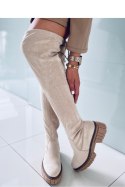 Muszkieterki damskie ALYSSA BEIGE - Inello - 40 Muszkieterki damskie ALYSSA BEIGE - Inello - 40