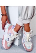 Sneakersy kolorowe na koturnie BEALS PINK - Inello - 38 Sneakersy kolorowe na koturnie BEALS PINK - Inello - 38
