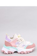 Sneakersy kolorowe na koturnie BEALS PINK - Inello - 39 Sneakersy kolorowe na koturnie BEALS PINK - Inello - 39