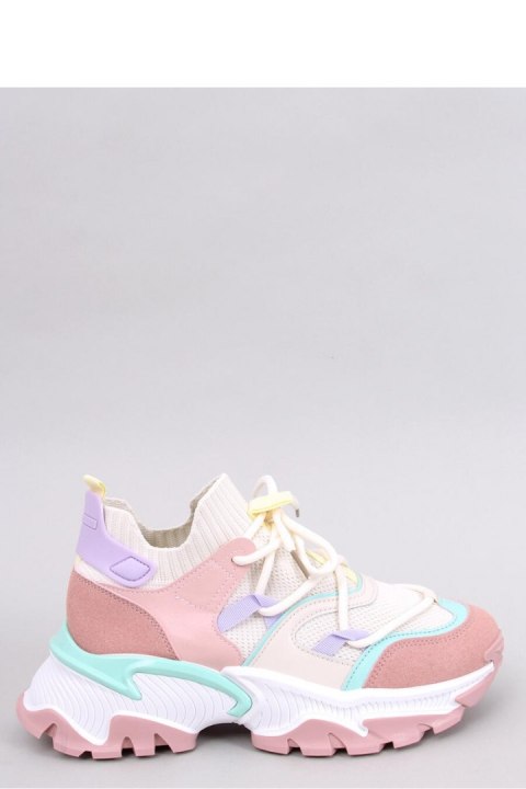 Sneakersy kolorowe na koturnie BEALS PINK - Inello - 39 Sneakersy kolorowe na koturnie BEALS PINK - Inello - 39