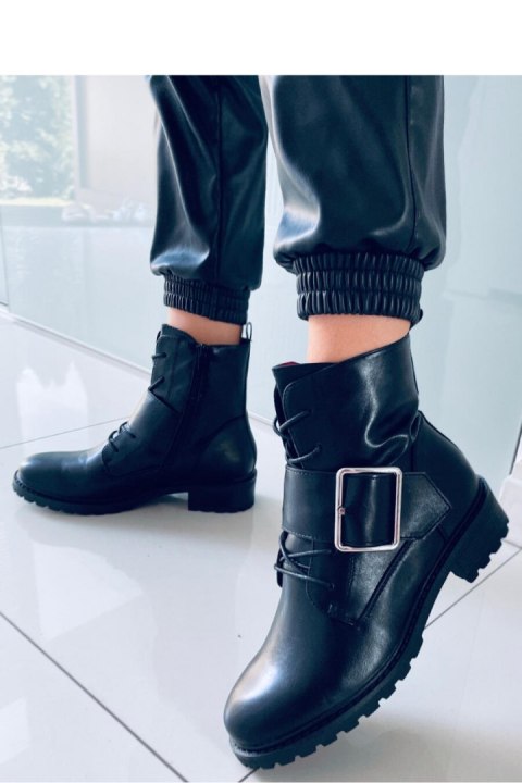 Botki sznurowane BILLY BLACK - Inello - 40 Botki sznurowane BILLY BLACK - Inello - 40