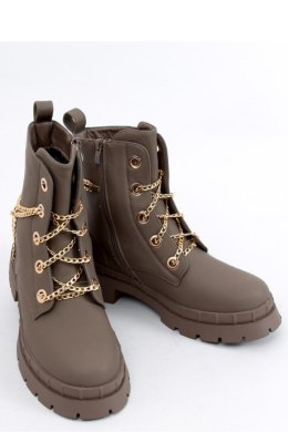 Botki sznurowane LOHAN KHAKI - Inello - 40