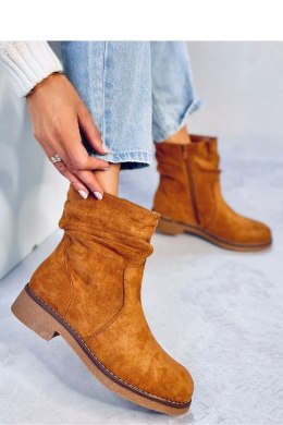Botki z marszczoną cholewką BRACY CAMEL - Inello - 40