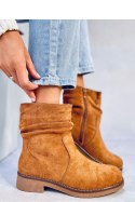 Botki z marszczoną cholewką BRACY CAMEL - Inello - 40 Botki z marszczoną cholewką BRACY CAMEL - Inello - 40