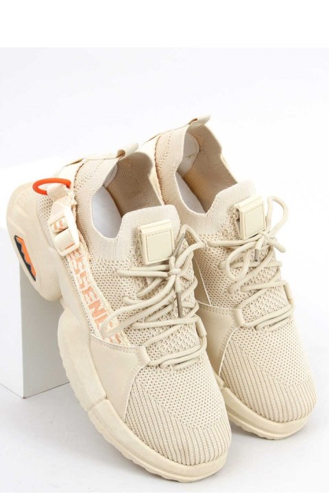 Buty sportowe skarpetkowe HIRAL BEIGE - Inello - 39 Buty sportowe skarpetkowe HIRAL BEIGE - Inello - 39