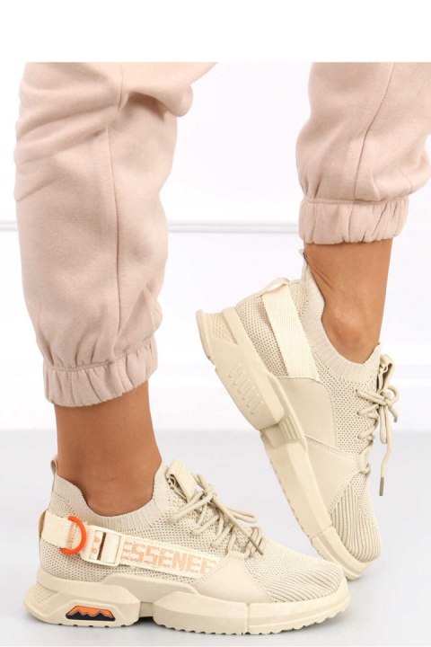 Buty sportowe skarpetkowe HIRAL BEIGE - Inello - 39 Buty sportowe skarpetkowe HIRAL BEIGE - Inello - 39