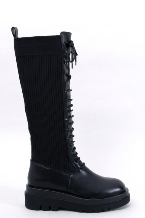 Oficerki z elastyczną cholewką STEBB BLACK - Inello - 36