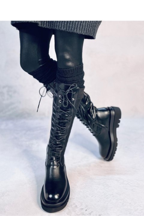 Oficerki z elastyczną cholewką STEBB BLACK - Inello - 36 Oficerki z elastyczną cholewką STEBB BLACK - Inello - 36