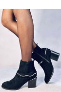 Botki na obcasie zamszowe ATHING BLACK - Inello - 41 Botki na obcasie zamszowe ATHING BLACK - Inello - 41