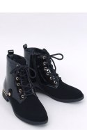 Botki sznurowane trzewiki NINAS BLACK - Inello - 39 Botki sznurowane trzewiki NINAS BLACK - Inello - 39