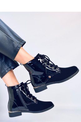 Botki sznurowane trzewiki NINAS BLACK - Inello - 40