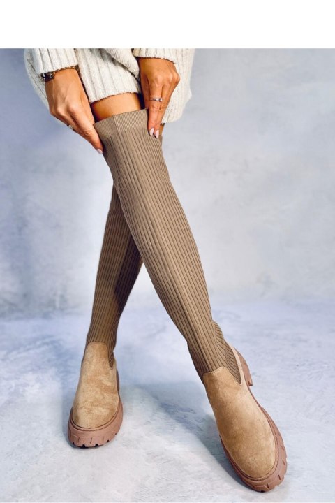 Oficerki muszkieterki skarpetkowe TROTTER KHAKI - Inello - 38 Oficerki muszkieterki skarpetkowe TROTTER KHAKI - Inello - 38