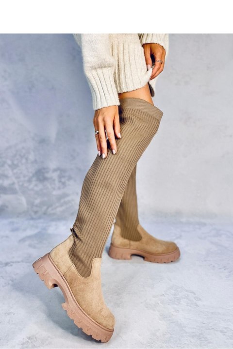 Oficerki muszkieterki skarpetkowe TROTTER KHAKI - Inello - 39 Oficerki muszkieterki skarpetkowe TROTTER KHAKI - Inello - 39