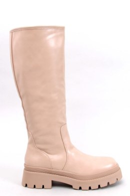 Oficerki na grubej podeszwie DILLARD BEIGE - Inello - 37