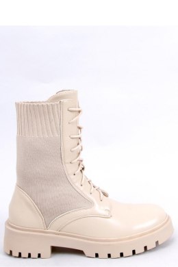 Botki z elastyczną cholewką CASS BEIGE - Inello - 39