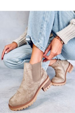 Sztyblety na obcasie BRIA KHAKI - Inello - 38