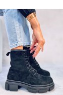 Workery zamszowe DAZY BLACK - Inello - 39 Workery zamszowe DAZY BLACK - Inello - 39