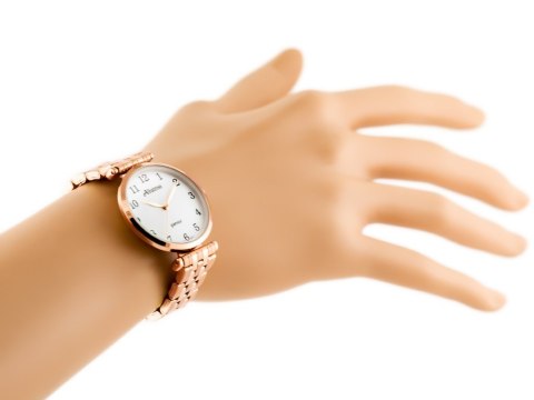 ZEGAREK DAMSKI ALBATROSS Glamour ABBB97 (za537c) rose gold/white ZEGAREK DAMSKI ALBATROSS Glamour ABBB97 (za537c) rose gold/white