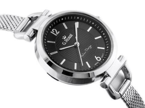 ZEGAREK G. ROSSI - LESTI - 3652B (zg772b) - silver/black + BOX ZEGAREK G. ROSSI - LESTI - 3652B (zg772b) - silver/black + BOX