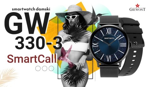 Smartwatch Giewont Supernova SmartCall GW330-3 Black Shine/Black Effect Smartwatch Giewont Supernova SmartCall GW330-3 Black Shine/Black Effect