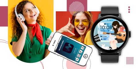 Smartwatch Giewont Supernova SmartCall GW330-3 Black Shine/Black Effect Smartwatch Giewont Supernova SmartCall GW330-3 Black Shine/Black Effect
