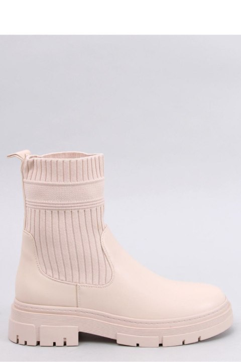 Botki z elastyczną cholewką DEMUS BEIGE - Inello - 41 Botki z elastyczną cholewką DEMUS BEIGE - Inello - 41